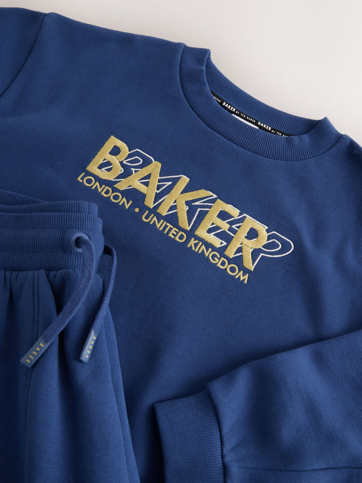 Baker by Ted Baker Blue Oversized Sweatshirt and Wide Leg Joggers Set