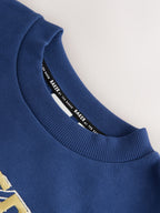 Baker by Ted Baker Blue Oversized Sweatshirt and Wide Leg Joggers Set