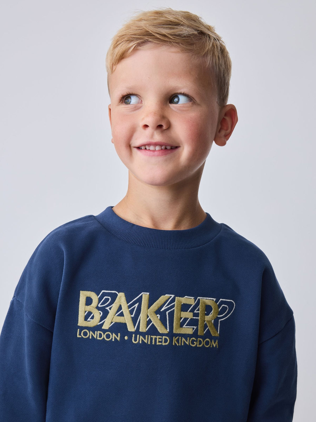 Baker by Ted Baker Blue Oversized Sweatshirt and Wide Leg Joggers Set