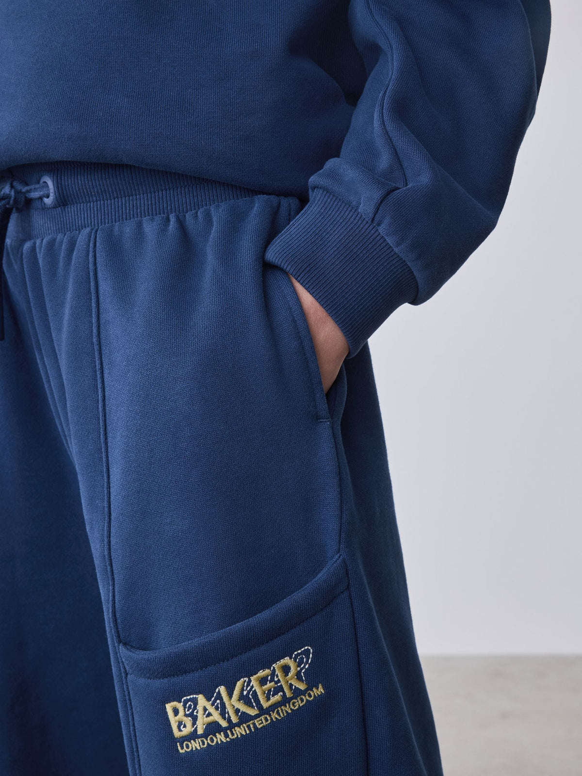 Baker by Ted Baker Blue Oversized Sweatshirt and Wide Leg Joggers Set