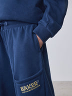 Baker by Ted Baker Blue Oversized Sweatshirt and Wide Leg Joggers Set