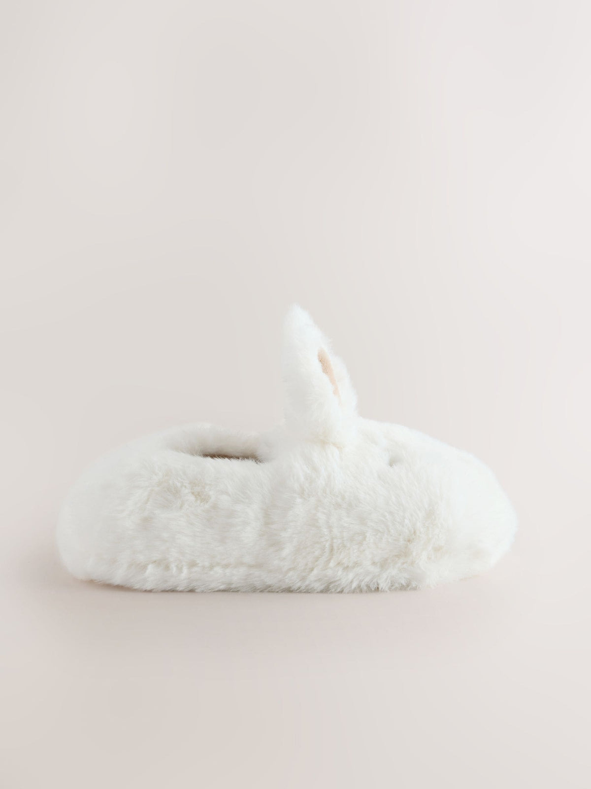 White Bunny Character Mule Slippers