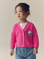 Pink Hot Chocolate V-Neck Cardigan (3mths-7yrs)