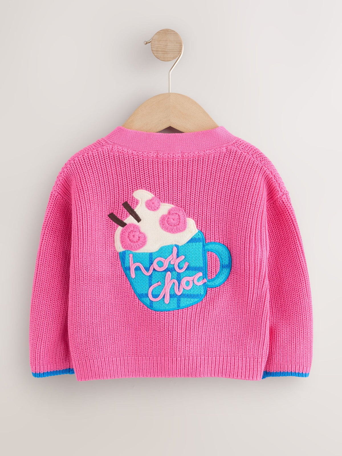Pink Hot Chocolate V-Neck Cardigan (3mths-7yrs)