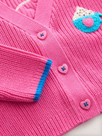 Pink Hot Chocolate V-Neck Cardigan (3mths-7yrs)