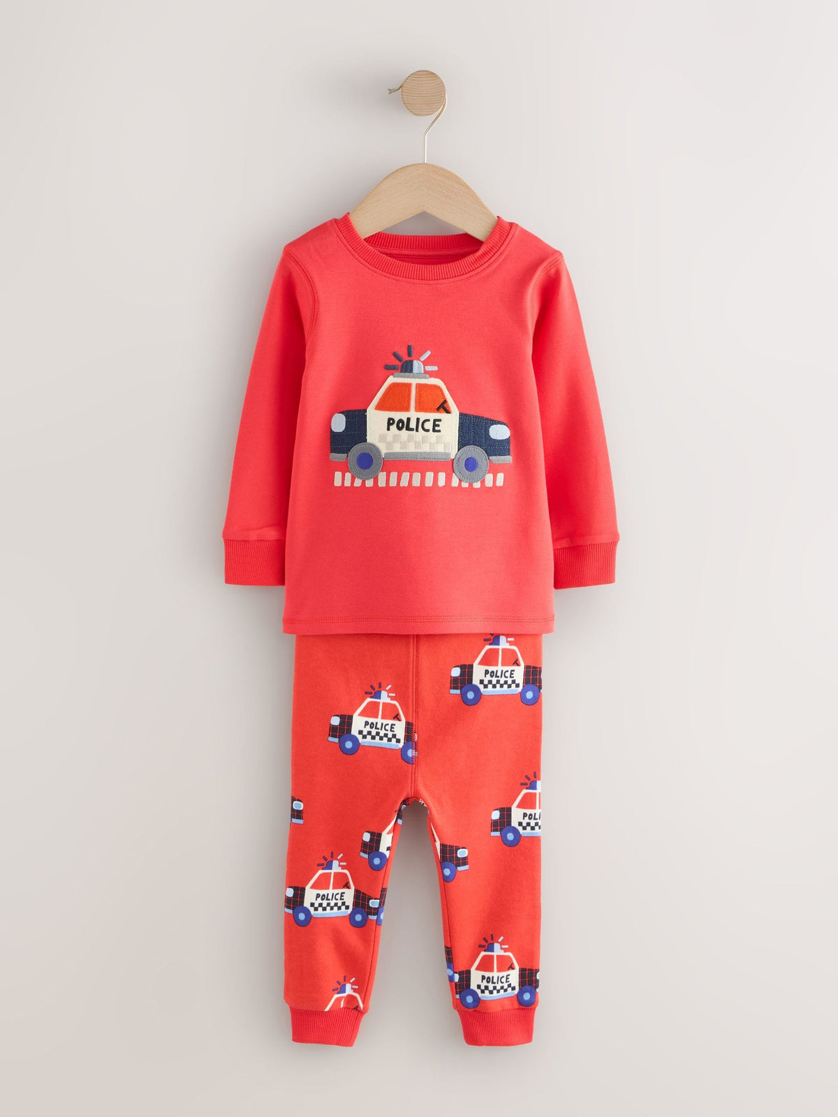Red/Blue Emergency Vehicles Snuggle Pyjamas 3 Pack (9mths-10yrs)