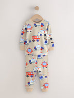 Red/Blue Emergency Vehicles Snuggle Pyjamas 3 Pack (9mths-10yrs)