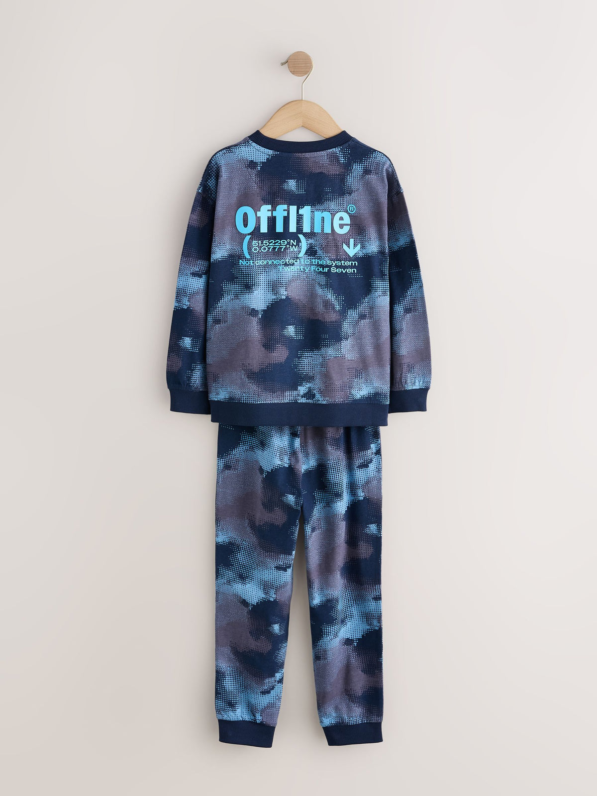 Blue/Yellow/Red Offline Long Sleeve Pyjamas 3 Pack (3-16yrs)