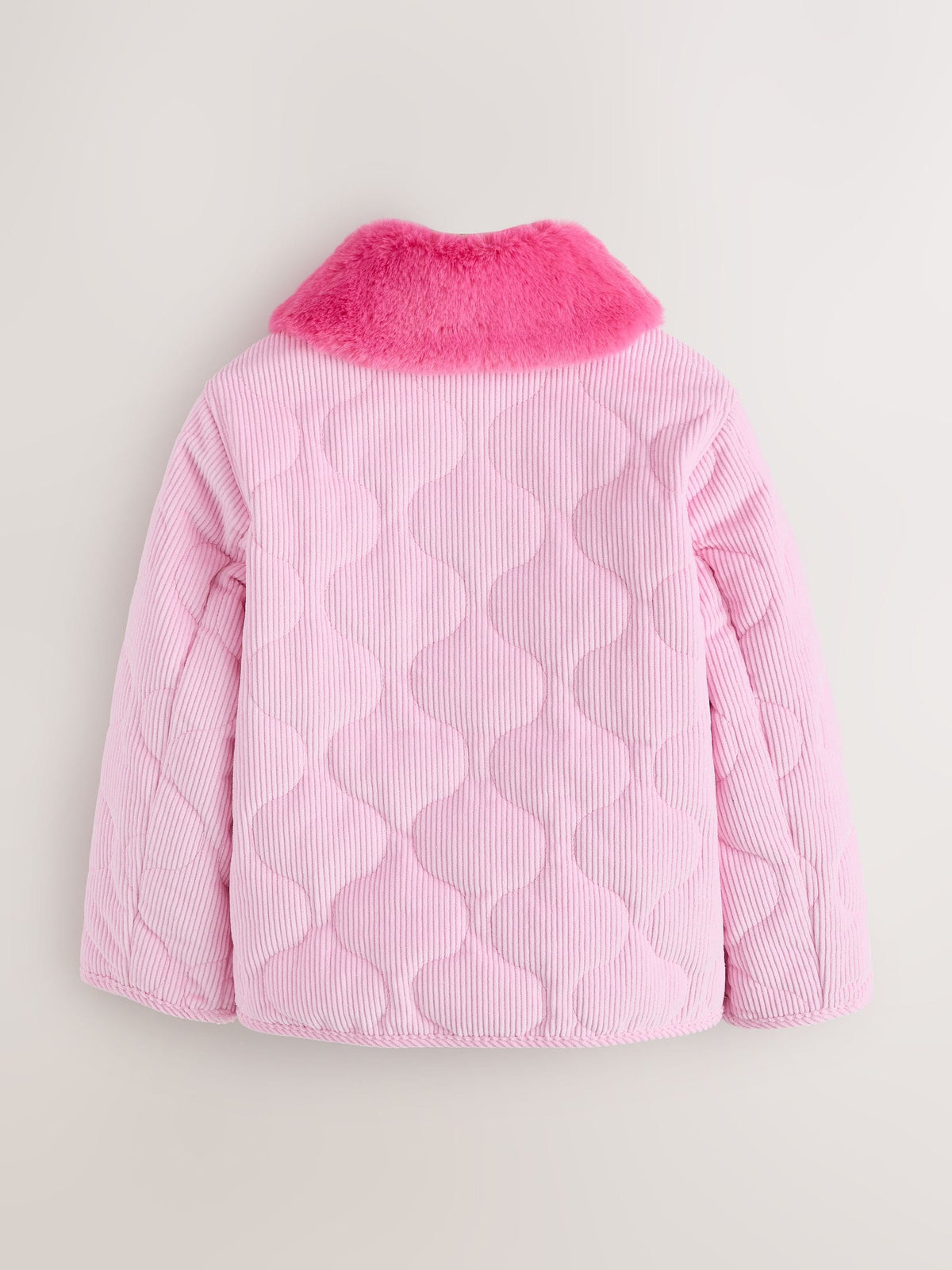 Little Bird Pink Corduroy Heart Pocket Barn Jacket