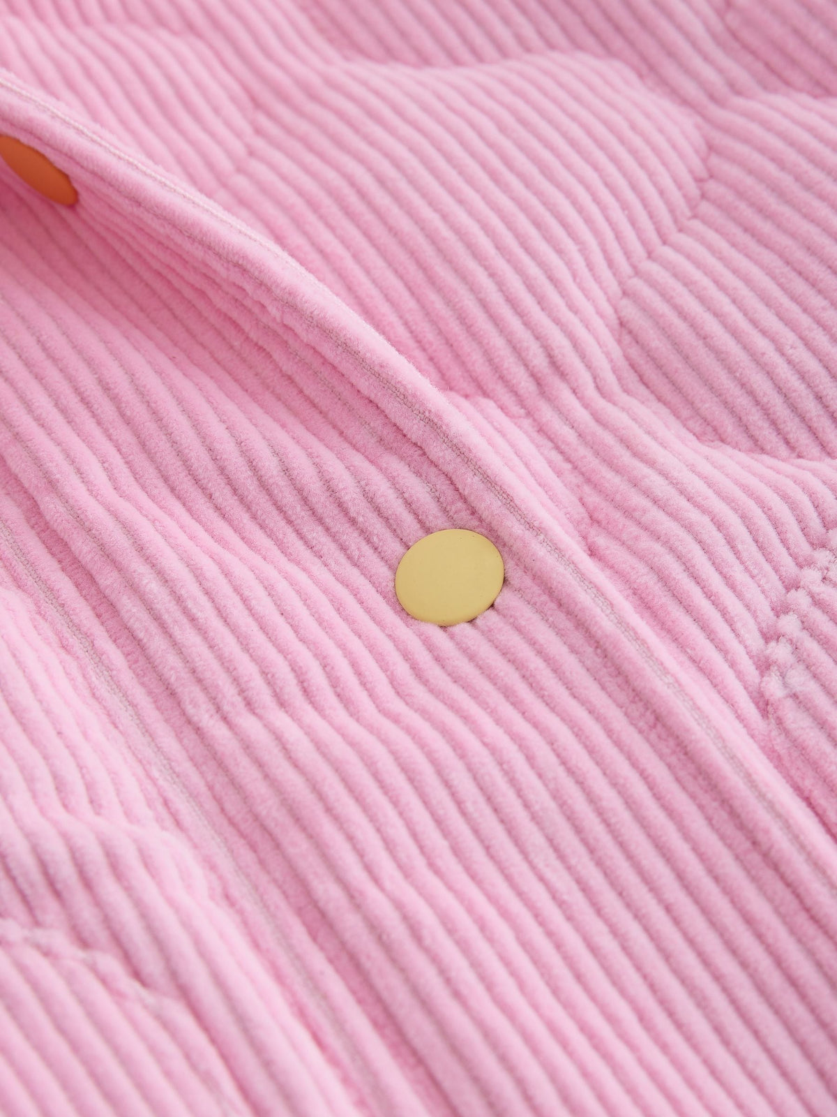 Little Bird Pink Corduroy Heart Pocket Barn Jacket