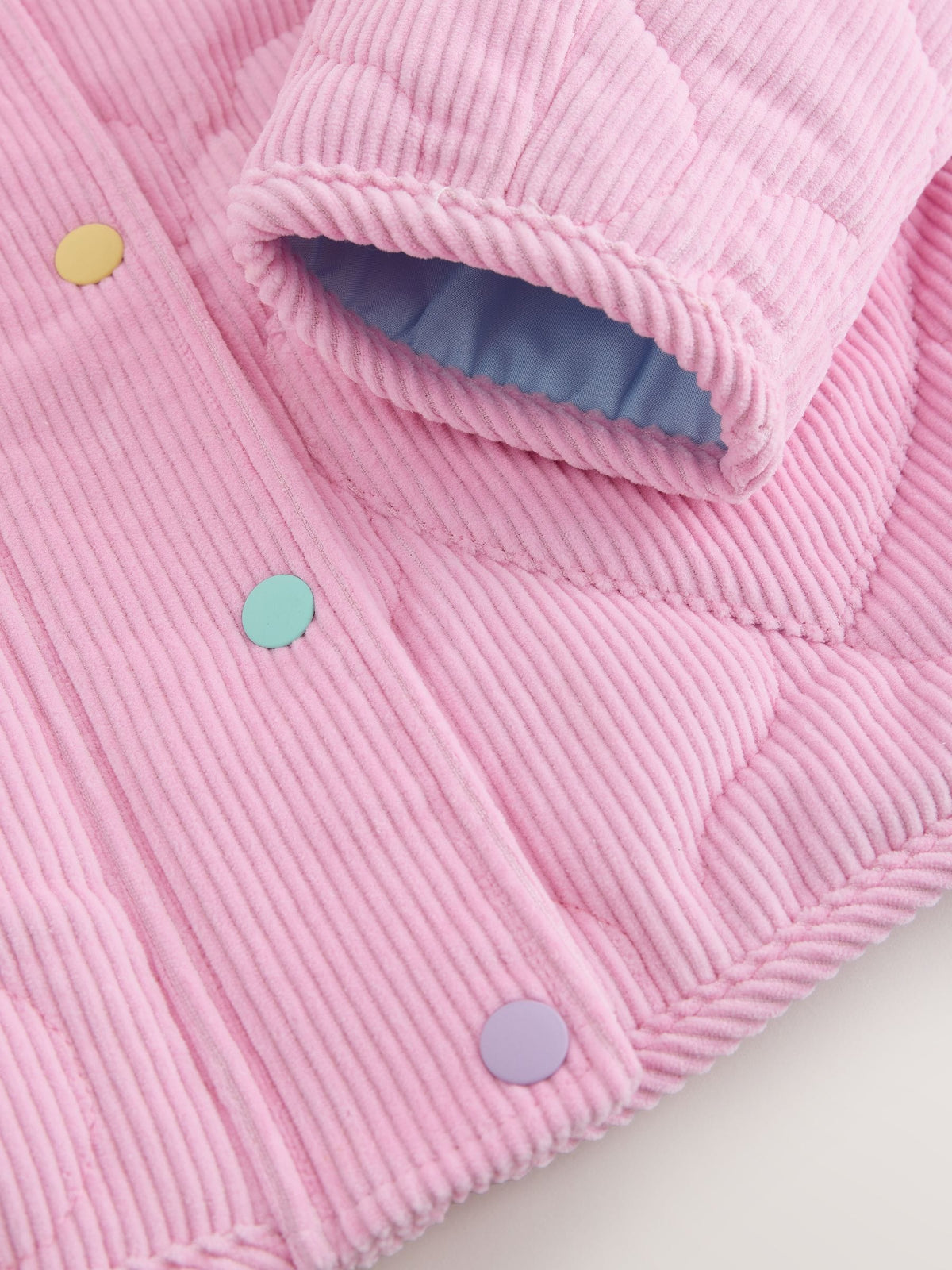 Little Bird Pink Corduroy Heart Pocket Barn Jacket