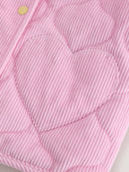 Little Bird Pink Corduroy Heart Pocket Barn Jacket