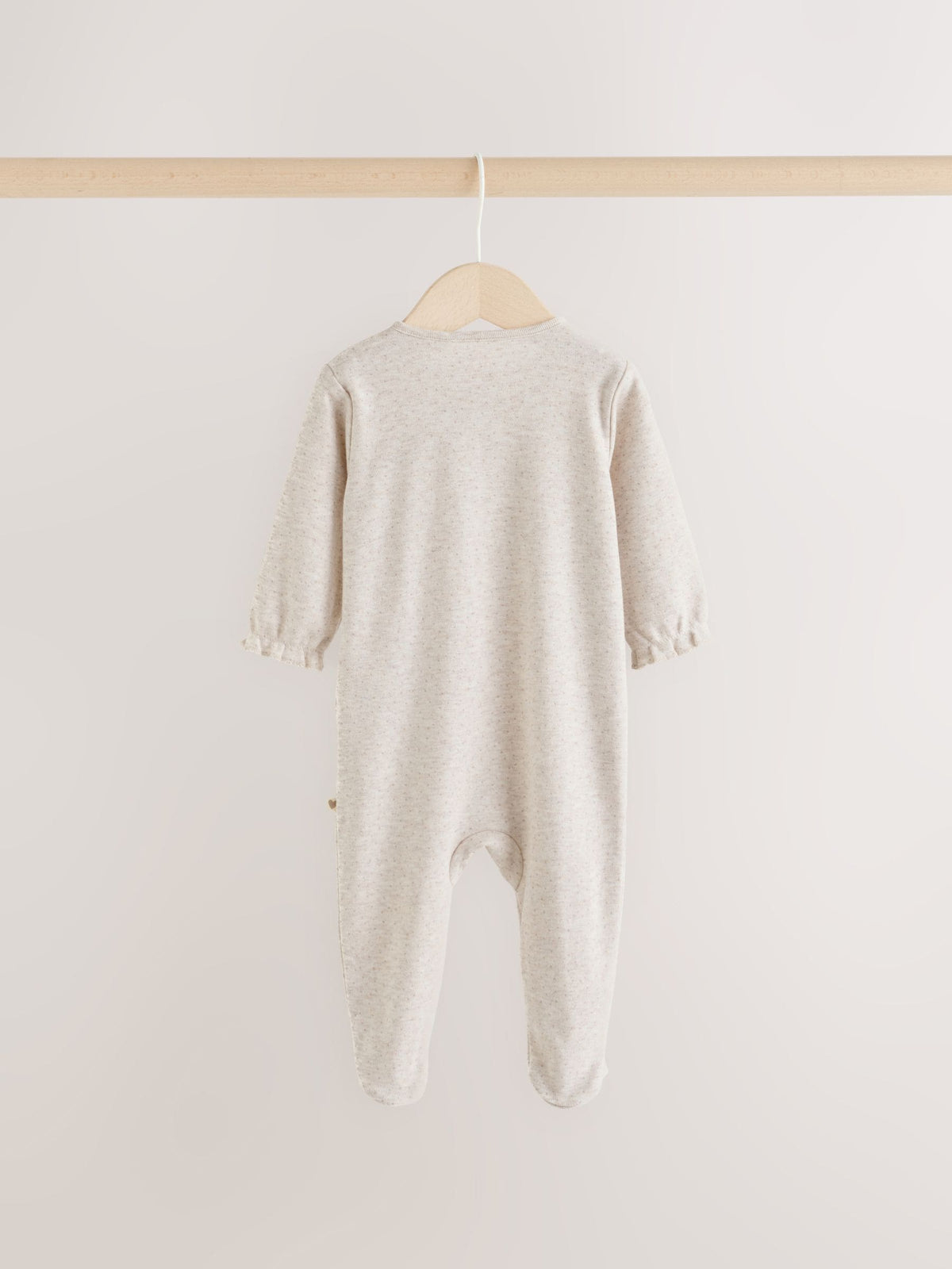 Neutral Bunny Wrap Baby Sleepsuit 3 Pack (0-2yrs)