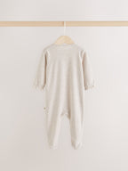 Neutral Bunny Wrap Baby Sleepsuit 3 Pack (0-2yrs)