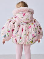 Baker by Ted Baker Shower Resistant Floral Printed Bubble Padded Coat