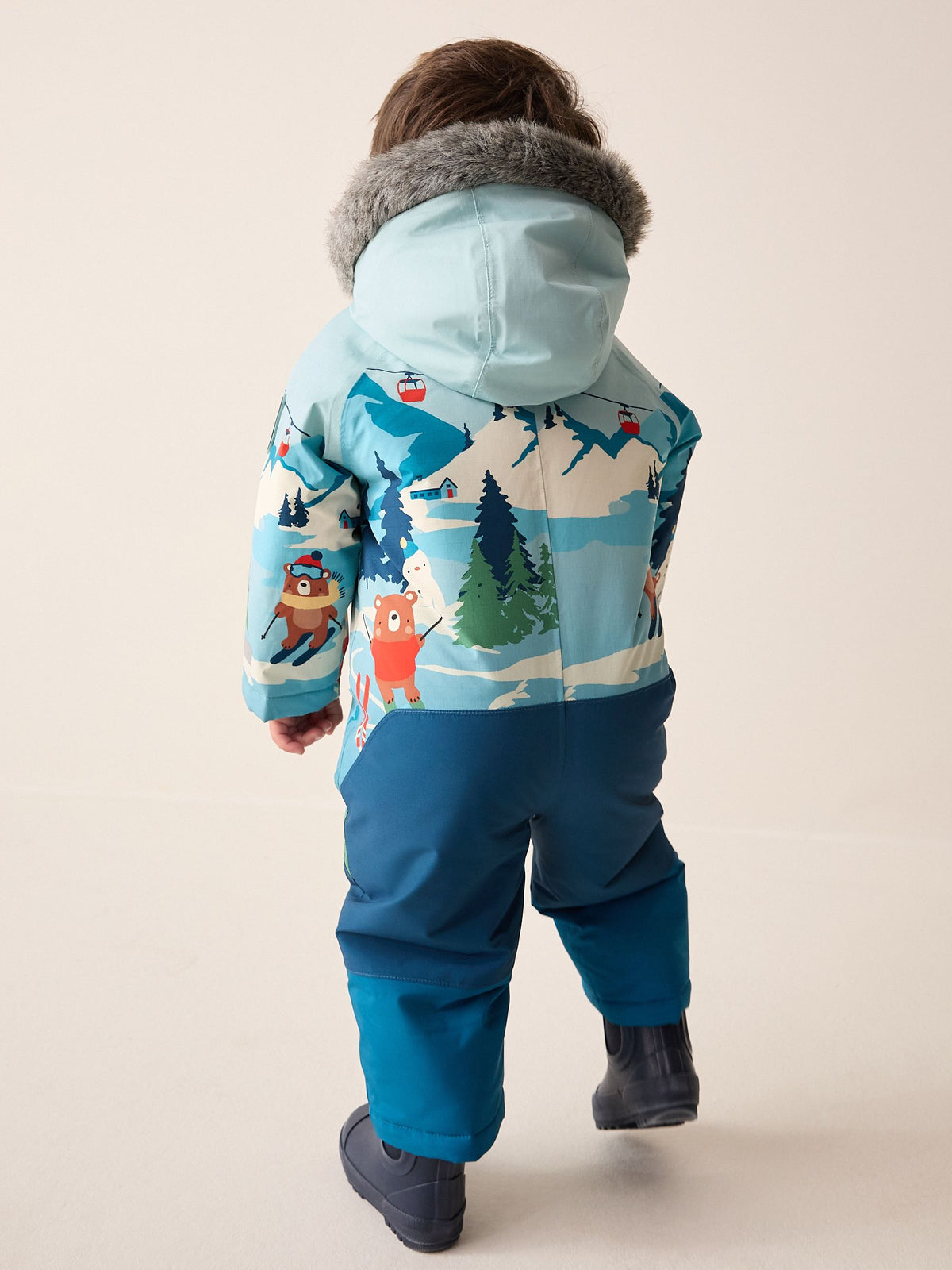 Snow Scene Wadded Waterproof Snowsuit (3mths-7yrs)