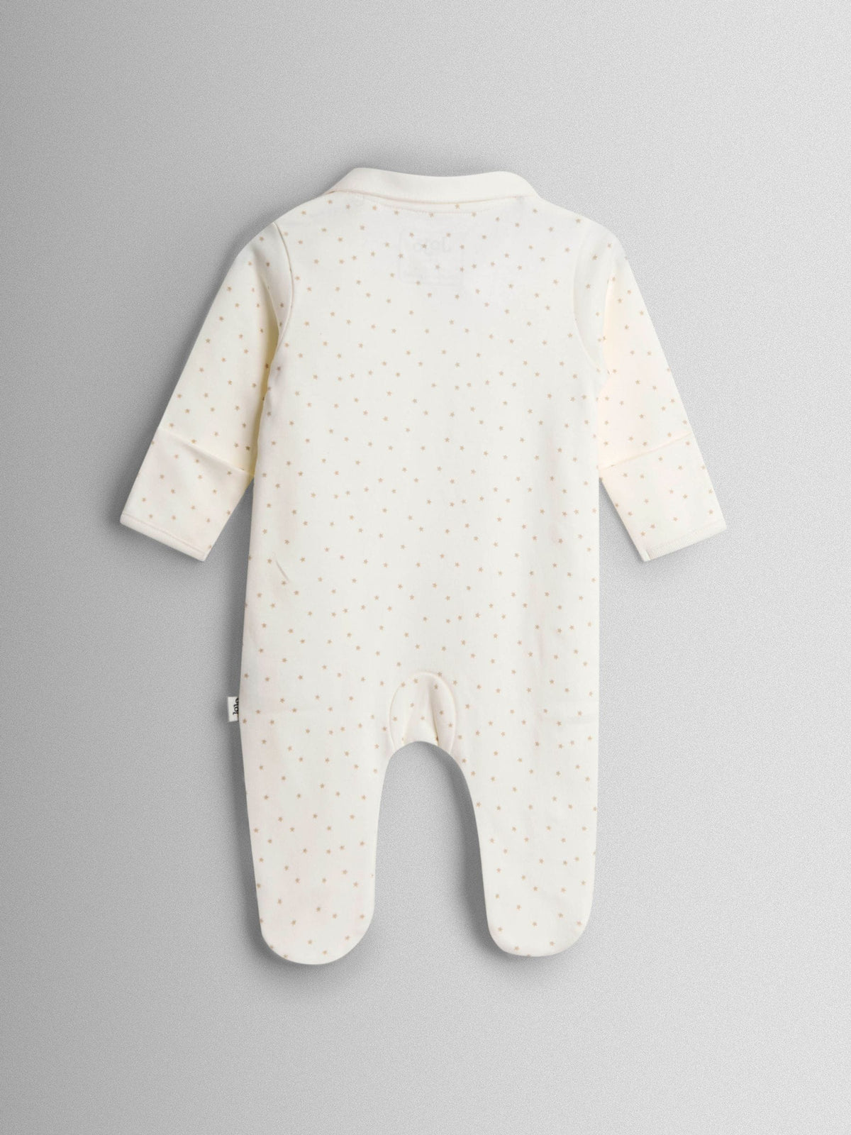 JoJo Maman Bébé Cream Spotted Cotton I Love My Daddy Sleepsuit
