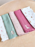 JoJo Maman Bébé Whimsical Woodland 5-Pack Muslins
