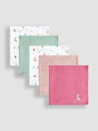 JoJo Maman Bébé Whimsical Woodland 5-Pack Muslins