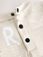 Baker by Ted Baker Letter Print Mockable Rompersuit