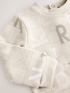 Baker by Ted Baker Letter Print Mockable Rompersuit