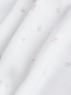 White/Pink Collar Baby Sleepsuits 3 Pack (0-2yrs)
