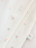 Ecru White Daddy Family Baby Sleepsuit (0-2yrs)