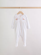 Pink Baby Bunny Sleepsuits 3 Pack (0-2yrs)