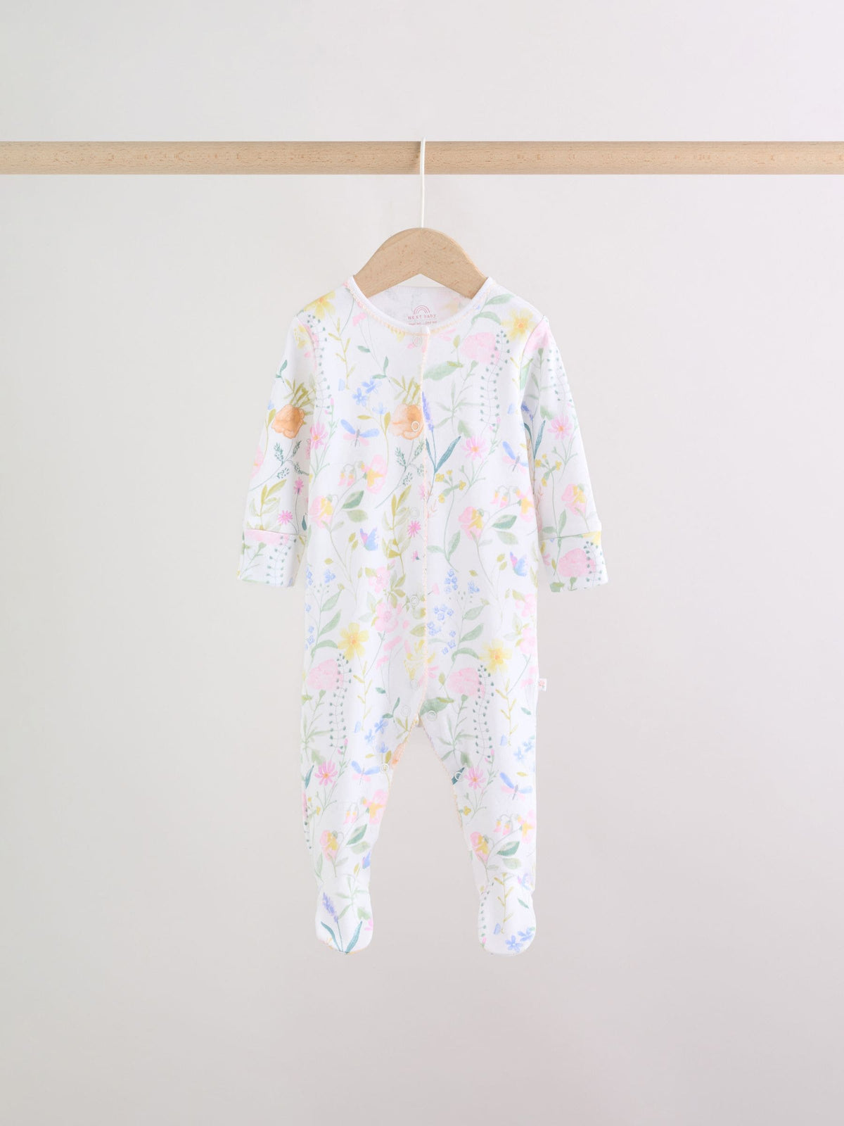 Pink Baby Bunny Sleepsuits 3 Pack (0-2yrs)