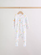 Pink Baby Bunny Sleepsuits 3 Pack (0-2yrs)