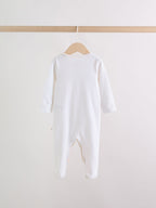 Pink Baby Bunny Sleepsuits 3 Pack (0-2yrs)