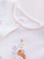 Pink Baby Bunny Sleepsuits 3 Pack (0-2yrs)