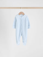 Blue 4 Pack Baby Bear Sleepsuit (0-2yrs)
