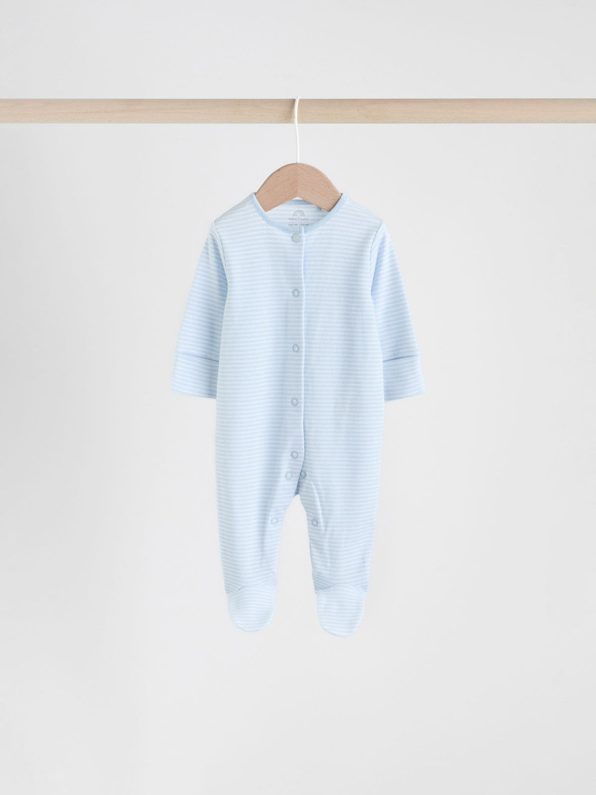Blue 4 Pack Baby Bear Sleepsuit (0-2yrs)