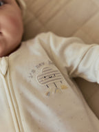 Neutral Im New Here Sleepsuit And Hat Set (0-9mths)