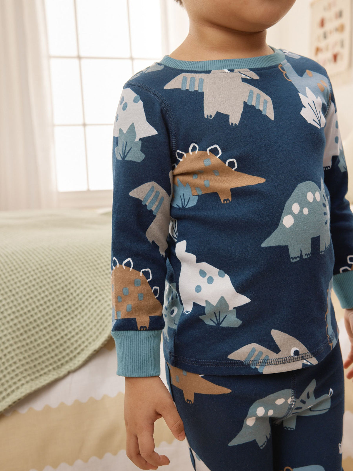 Navy/Grey Dinosaur Snuggle Pyjamas 3 Pack (9mths-8yrs)