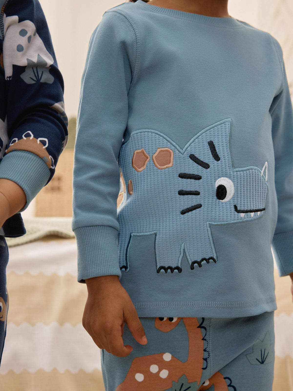 Navy/Grey Dinosaur Snuggle Pyjamas 3 Pack (9mths-8yrs)