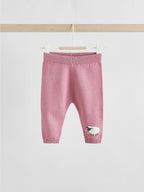 Pink Sheep Scene Baby Knitted Jumper and Leggings Set 2 Piece (0mths-2yrs)