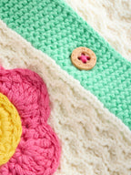 Multi Pastel Crochet Animal Knitted Baby Cardigan (0mths-2yrs)