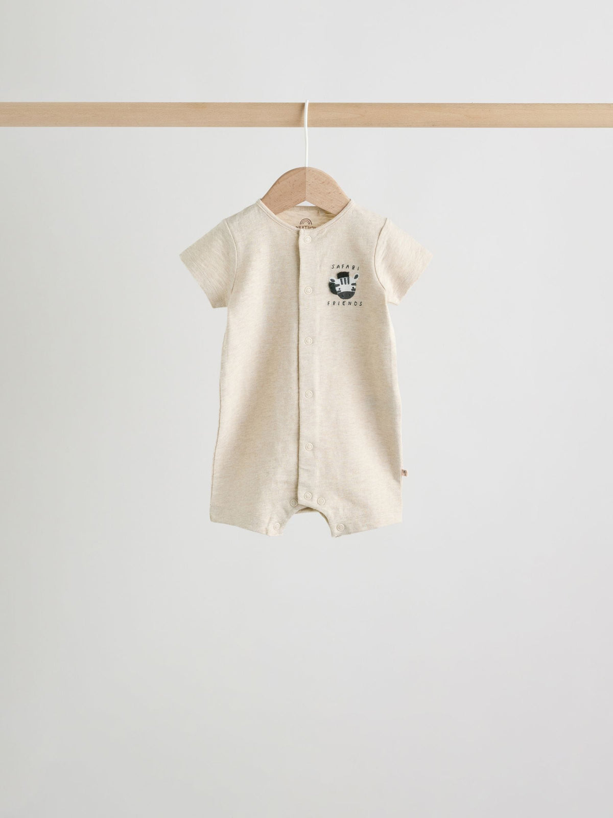 Neutral Animal Jersey Baby Rompers 4 Pack