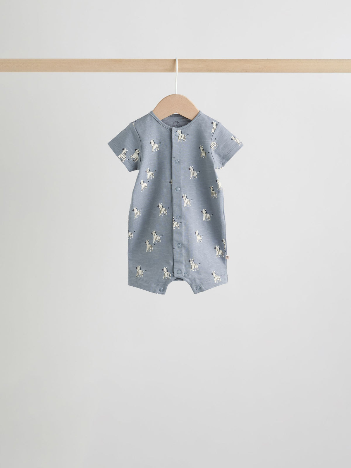 Neutral Animal Jersey Baby Rompers 4 Pack