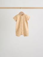 Neutral Animal Jersey Baby Rompers 4 Pack