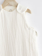 Ecru Muslin 1 Tog Baby Sleep Bag