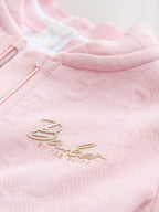 Baker by Ted Baker Pink Quilted Jacquard Jacket, T-Shirt & Joggers Set 3 Piece
