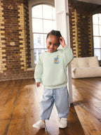 Back Printed Crew Neck Sweat Top (3mths-7yrs)