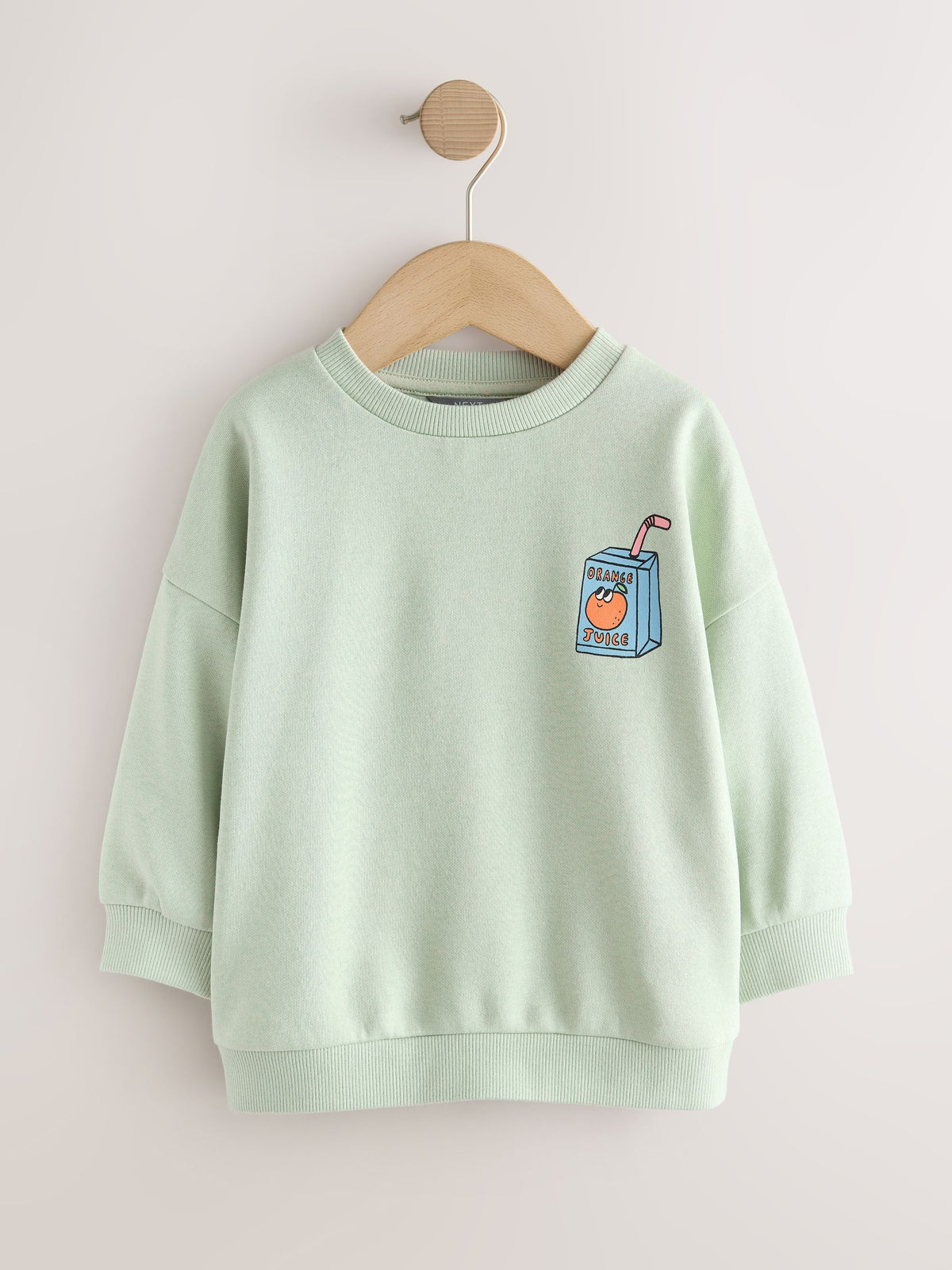 Back Printed Crew Neck Sweat Top (3mths-7yrs)