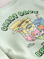 Back Printed Crew Neck Sweat Top (3mths-7yrs)