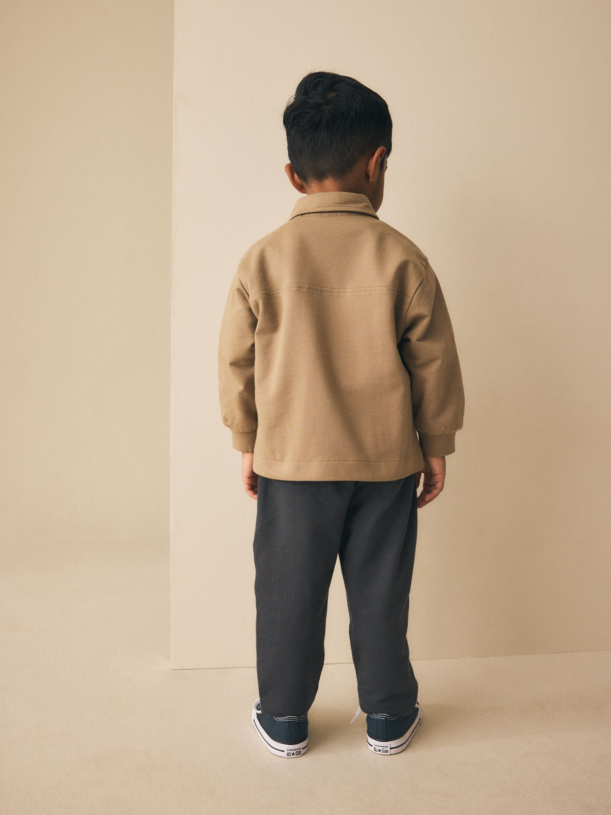 Tan Brown Jersey Shirt T-Shirt and Joggers 3 Piece Set (3mths-7yrs)