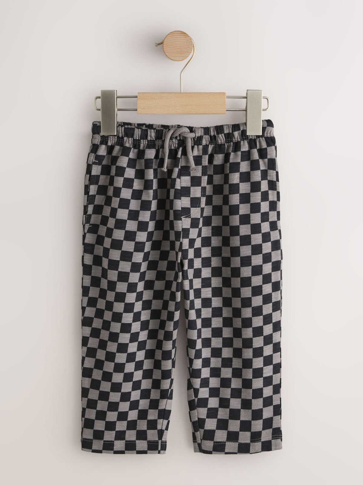 Black Cement And Checkerboard Stripe Joggers 3 Pack (3mths-7yrs)