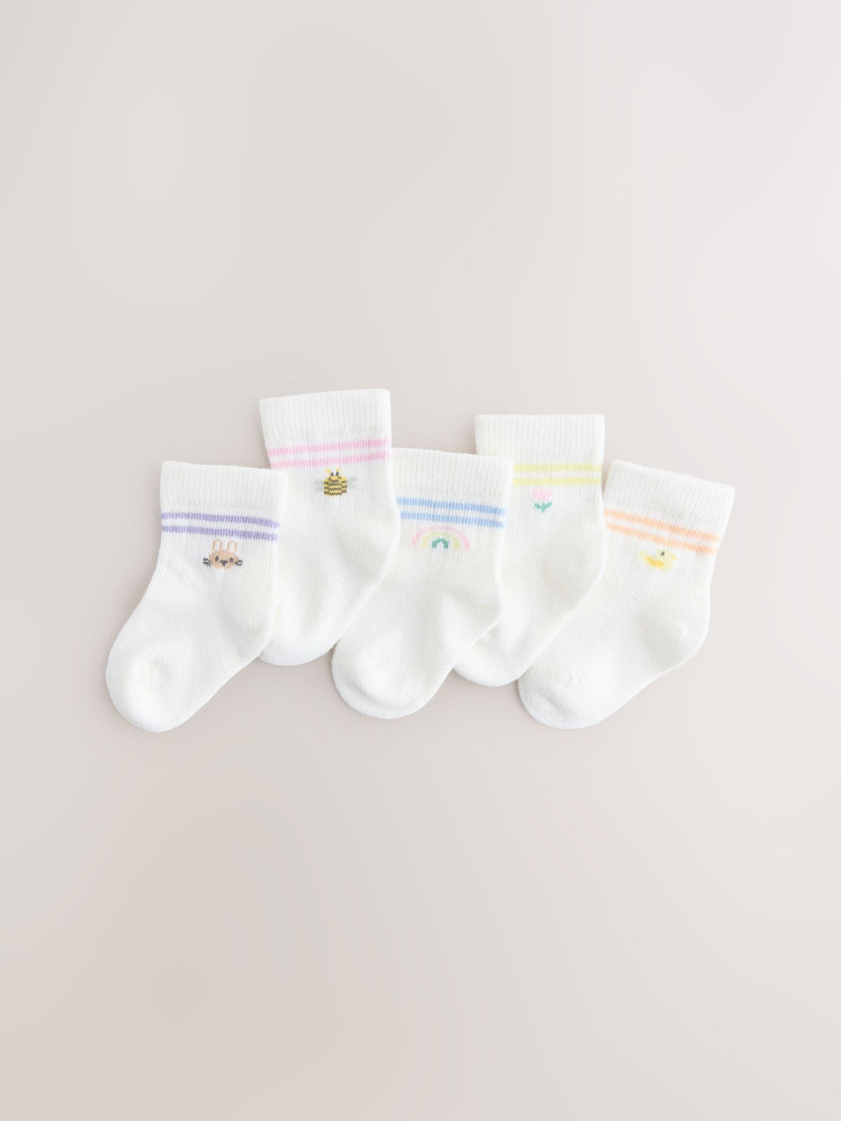 White Socks 5 Pack